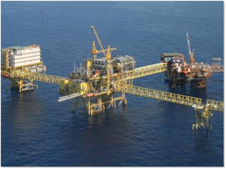 Offshore production platform, Mexico